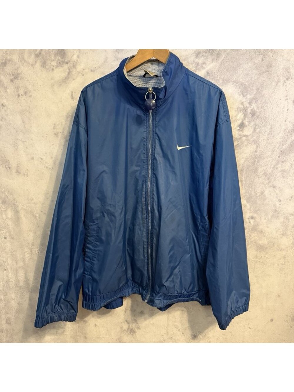 Vintage 90s Nike Windbreaker Jacket Mens XL Blue Full Zip